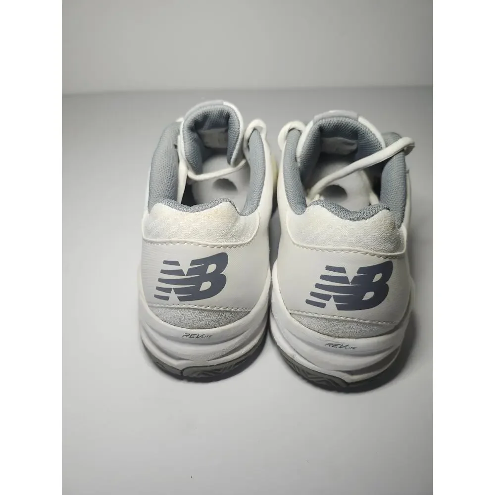 New Balance Women’s 896 Court Shoes White Grey Sz 10 Lace Up Athletic Support
